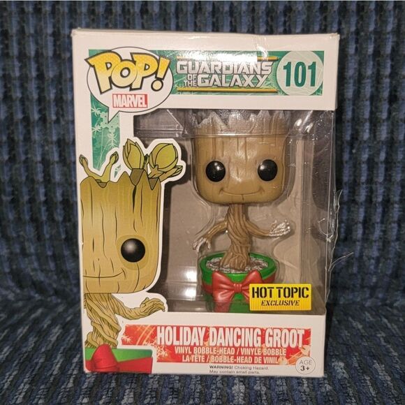 Funko Other - Funko Pop! Marvel Guardians of the Galaxy Holiday Dancing Groot Bobble-Head #101